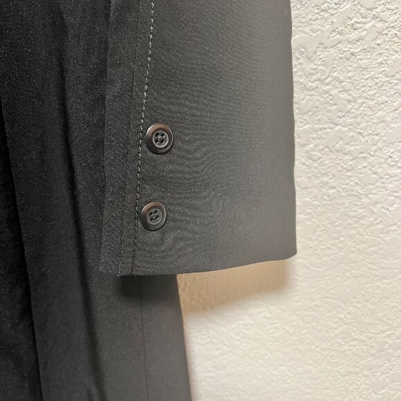 Johnny Was Black Duster Jacket Trench Coat Women Size S - Picture 12 of 15